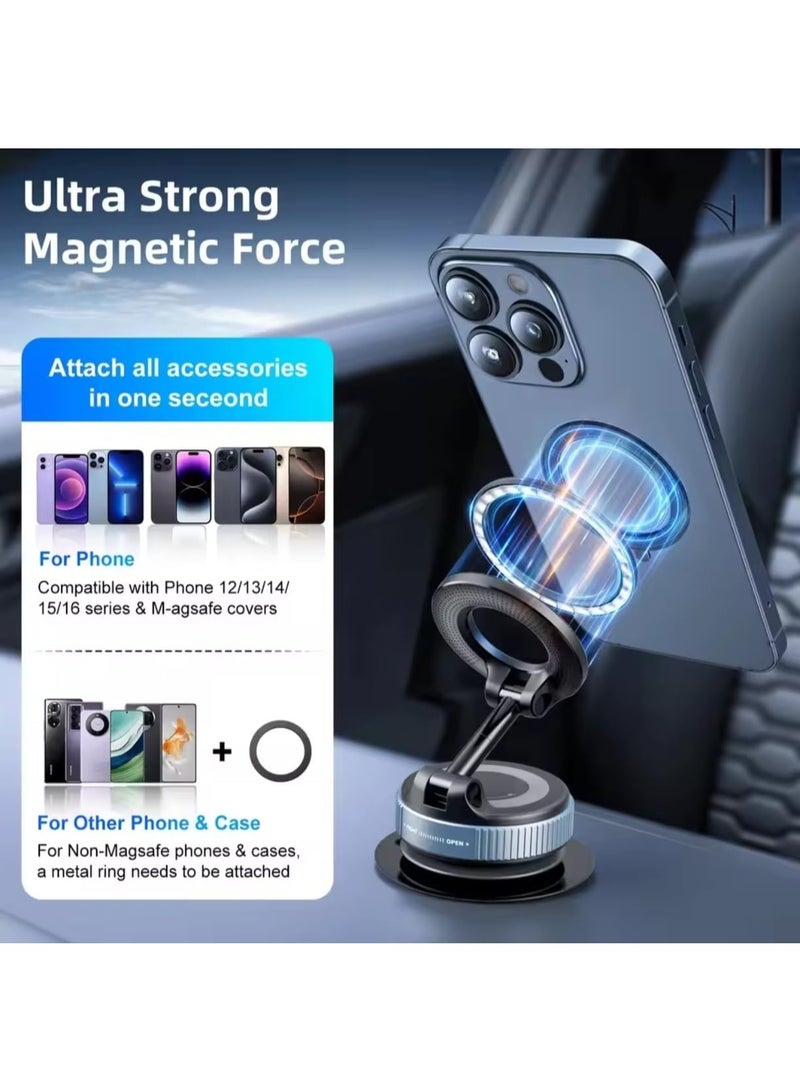 حامل مغناطيسي يعمل بالشفط الفراغي مصنوع من سبائك الألومنيوم K007، سهل الاستخدام بيد واحدة - Image 3