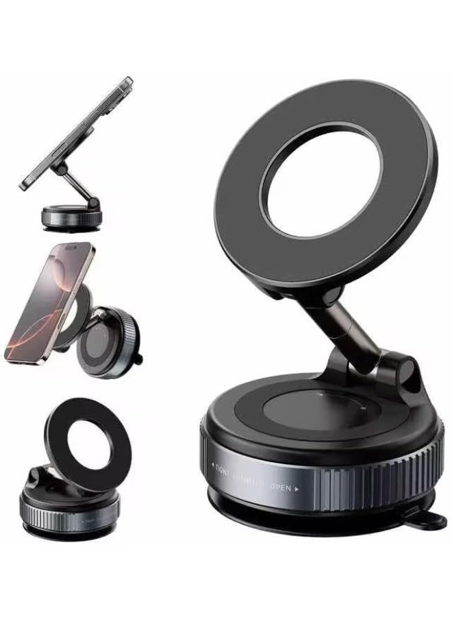 حامل مغناطيسي يعمل بالشفط الفراغي مصنوع من سبائك الألومنيوم K007، سهل الاستخدام بيد واحدة - Image 1