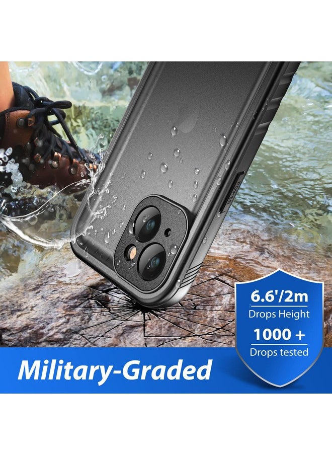 SPORTLINK SPORTLINK Waterproof Case for iPhone 14, Full Body Heavy Duty Protection Full Sealed Cover Shockproof Dustproof Built-in Clear Screen Protector Rugged Case for iPhone 14 6.1 Inch  - Image 3