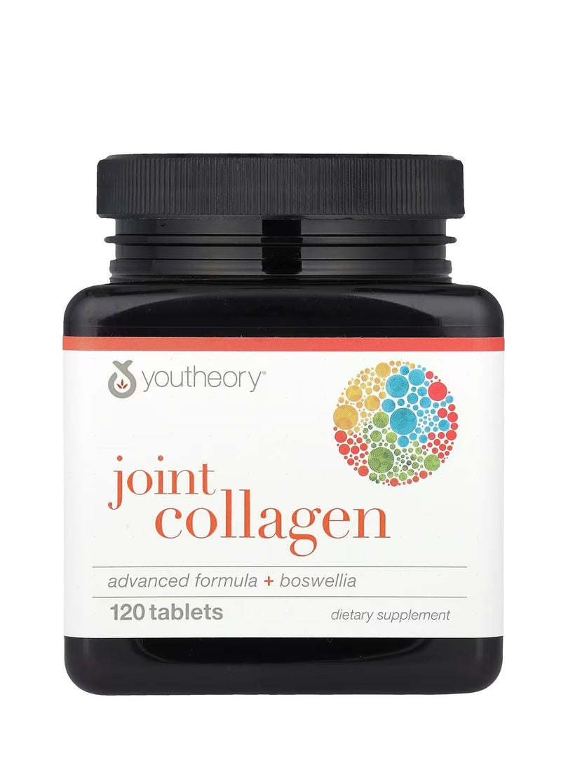 youtheory Joint Collagen Advanced With Boswellia Dietary Supplement - 120 Tablets