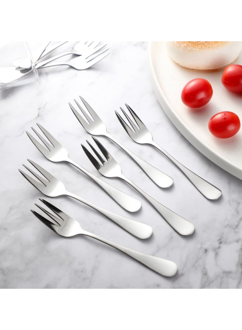 Kitchen Basics Dessert Forks 12 Pieces Stainless Steel Forks For Cake Salad Fruit - Image 3