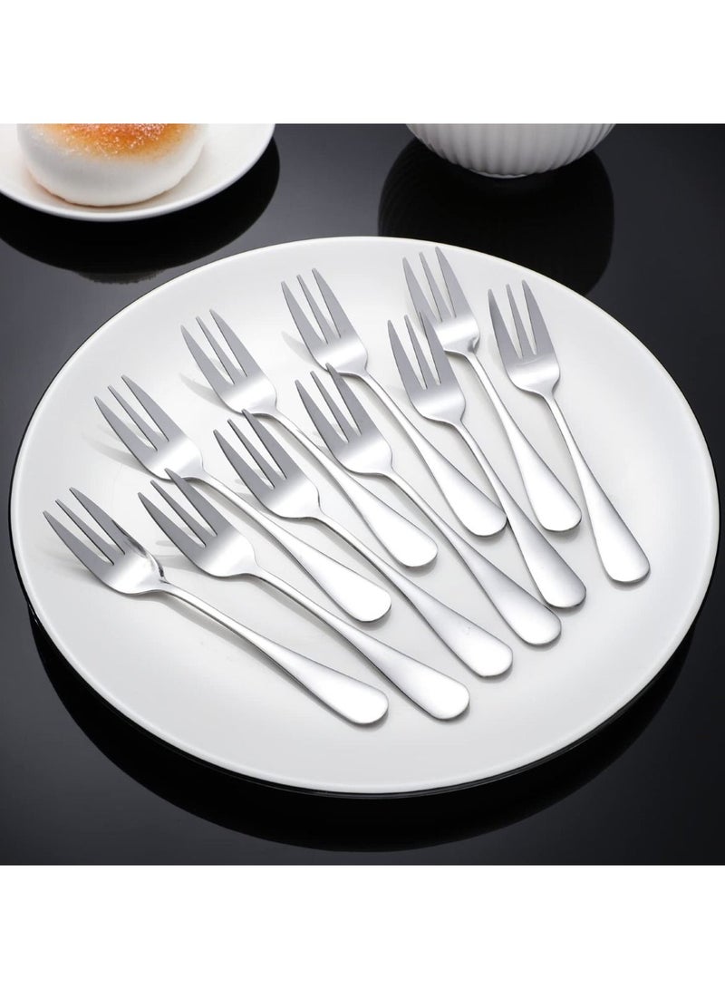 Kitchen Basics Dessert Forks 12 Pieces Stainless Steel Forks For Cake Salad Fruit - Image 4
