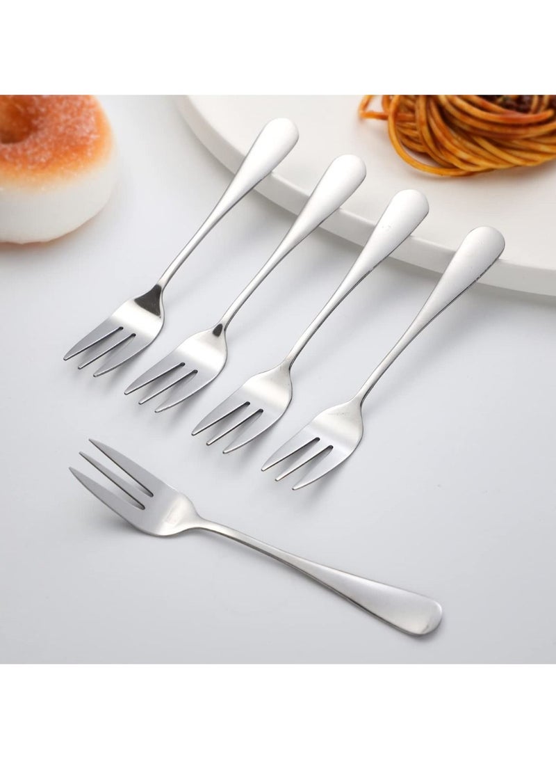 Kitchen Basics Dessert Forks 12 Pieces Stainless Steel Forks For Cake Salad Fruit - Image 2