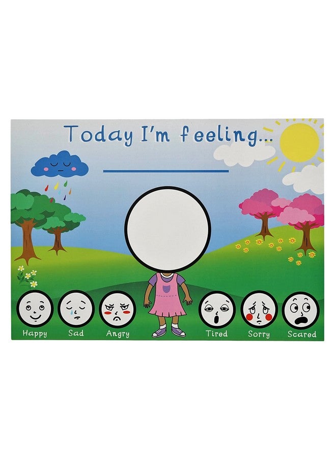 Amonev My Feeling Charts Feelings and Emotion Chart Communication aid for Boy and Girls Speech Delay Non Verbal Children with Special Needs ADHD Twin Pack. - Image 4