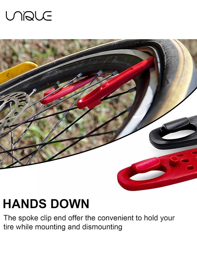 Unique 6Pcs Compact Roadside Bicycle Tyre Levers Tool for Inner Tube Tire, 4.1 x 0.76 x 0.48 in, Solid Reliable Plastic Bike Tire Spoons Set, Lightweight Changing Kits - Image 4