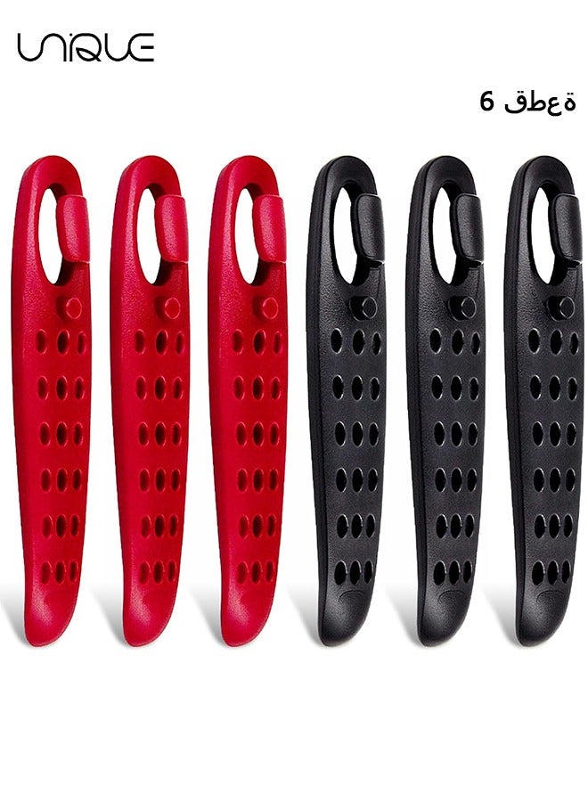 Unique 6Pcs Compact Roadside Bicycle Tyre Levers Tool for Inner Tube Tire, 4.1 x 0.76 x 0.48 in, Solid Reliable Plastic Bike Tire Spoons Set, Lightweight Changing Kits - Image 1