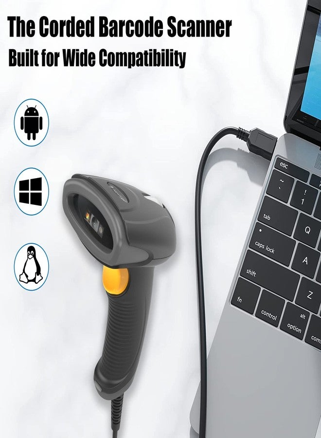 Newland HR2081 Handheld Scanner 1D,2D Bar Code Reader USB Lightweight Water Resistant IP42 Rated Portable for Mobile Payment Supermarket - Image 2