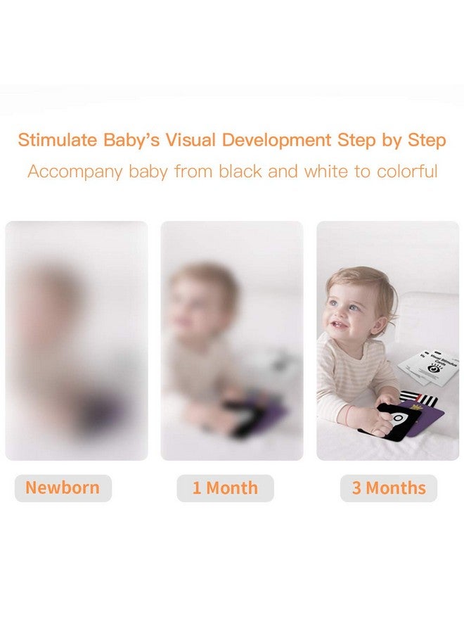 بيينس بطاقة تعليمية للأطفال عالية التباين من بينز، 80 قطعة، 160 صفحة، باللونين الأسود والأبيض، بطاقة نشاط تعليمي تحفيزي بصري ملون للأطفال من سن 0-3-6-12-36 شهرًا، 5.5 بوصة × 5.5 بوصة، ألعاب هدية للأطفال حديثي الولادة - Image 2
