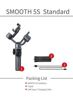 Zhiyun Smooth 5S Professional Gimbal Stabilizer for Smartphone Handheld 3-Axis Phone Gimbal  - Image 2