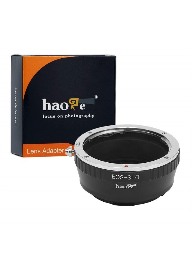 Haoge Manual Lens Mount Adapter for Canon EOS EF EFS Lens to Leica L Mount Camera Such as T, Typ 701, Typ701, TL, TL2, CL (2017), SL, Typ 601, Typ601, Panasonic S1 / S1R  - Image 1