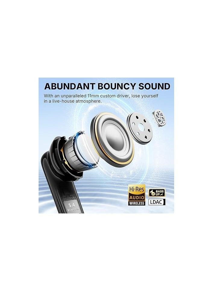 EarFun سماعات أذن وايرلس إيرفن أير برو 4i مع خاصية إلغاء الضوضاء، جائزة VGP 2025، صوت عالي الدقة مع LDAC، 6 ميكروفونات AI ENC لمكالمات واضحة، 40 ساعة من وقت التشغيل، اتصال متعدد النقاط، سماعات بلوتوث 5.4، شحن لاسلكي - Image 2