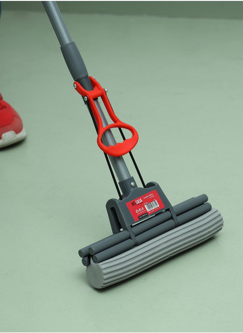 Double Roller PVA Mop, Adjustable Iron Handle, DC2360