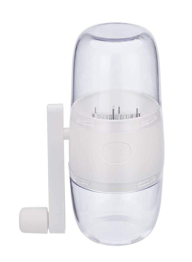 Tookie Nut Chopper, Portable Manual Nut Grinder with Hand Crank For All Nuts, Hand Held Food Shredder Cutter Mincer Blender Meat Grinder Kitchen Tool for Making Toppings(White) - Image 1