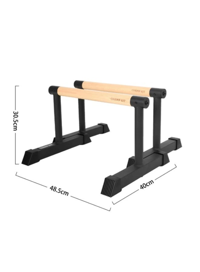 CHAMP KIT Long wooden parallel bar for calisthenics and dip exercises with a fixed design that can support up to 340 kg - Image 5