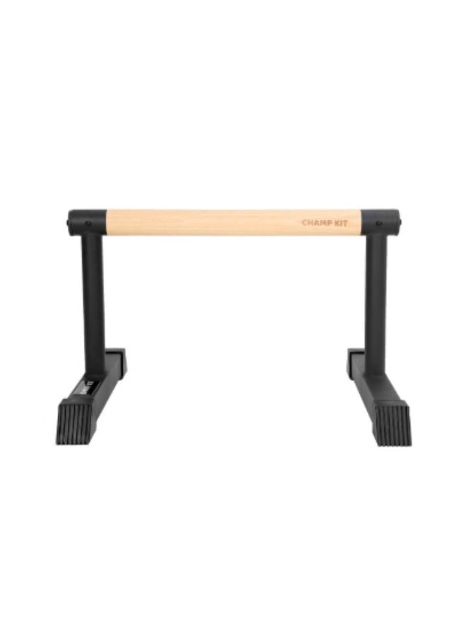 CHAMP KIT Long wooden parallel bar for calisthenics and dip exercises with a fixed design that can support up to 340 kg - Image 3
