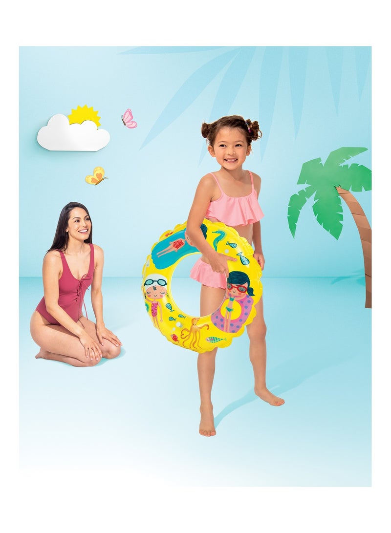 INTEX Transparent Inflatable Swim Rings 61cm - Image 3