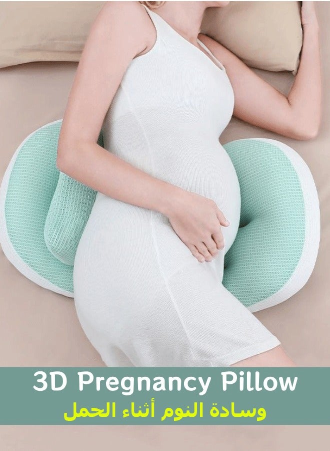 Pregnancy Sleep Pillow, Pregnant Pregnancy Pillow, Support Pregnancy Pillow, Body Pillow, Baby Side Sleeping Pillow For Breastfeeding, Adjustable, Portable, Support Back And Abdomen  - Image 1