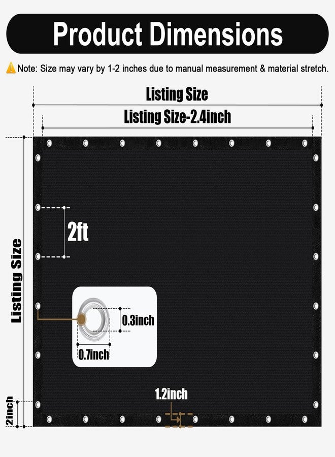 Artpuch 90% Sun Shade Cloth, 10 x 12 FT Pergola Shade Cover Canopy with Grommets, Sun Screen Fabric Tarp for Patio, Outdoor, Garden, Backyard, Black - Image 4