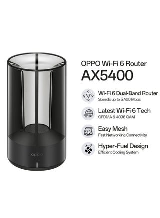 AX5400 Router Dual Band 2.4GHz 5GHz WiFi 6 Wireless Home Router 5400 Mbps Black - view 5