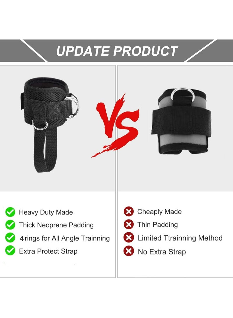 Generic Adjustable Ankle Straps for Cable Machines - Glute  Lower Body Exercises, Fit for Women  Men  - Image 2