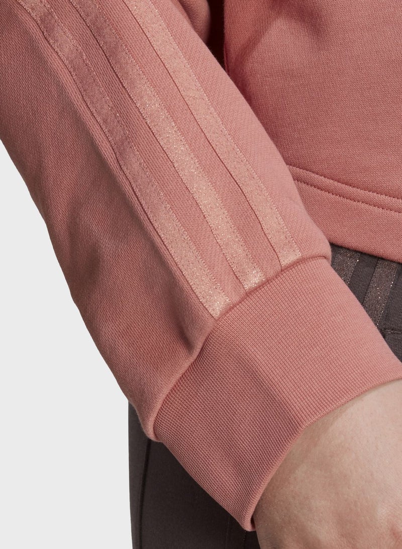 adidas Originals Logo Cropped Hoodie - Image 4