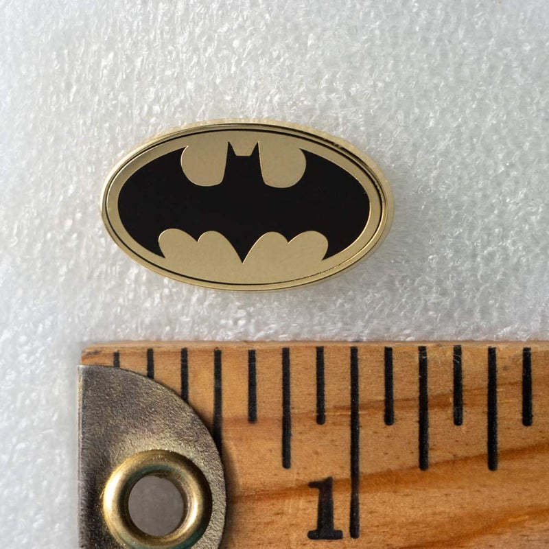 Ata-Boy DC Comics Oval Batman Logo 1" Full Color Enamel Pin - Image 3