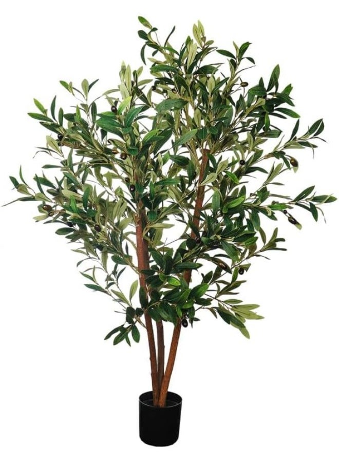 Generic Nearly Natural Real Touch Artificial Olive Plant 80X80X110 Cm Green-Brown  - Image 3