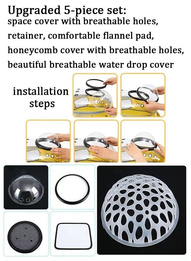 Cat Backpack Carrier Bubble Carrying Bag, Small Dog Backpack Carrier for Small Medium Dogs Cats, Space Capsule Pet Carrier Dog Hiking Backpack - Image 4