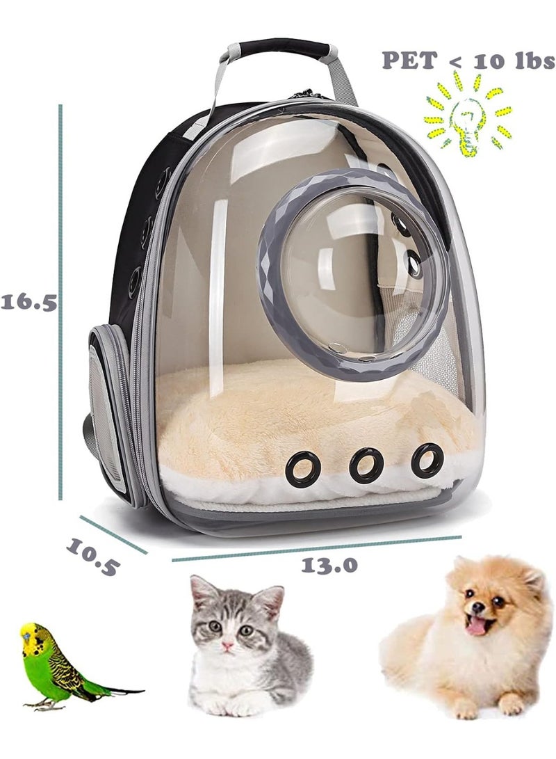 Cat Backpack Carrier Bubble Carrying Bag, Small Dog Backpack Carrier for Small Medium Dogs Cats, Space Capsule Pet Carrier Dog Hiking Backpack - Image 5