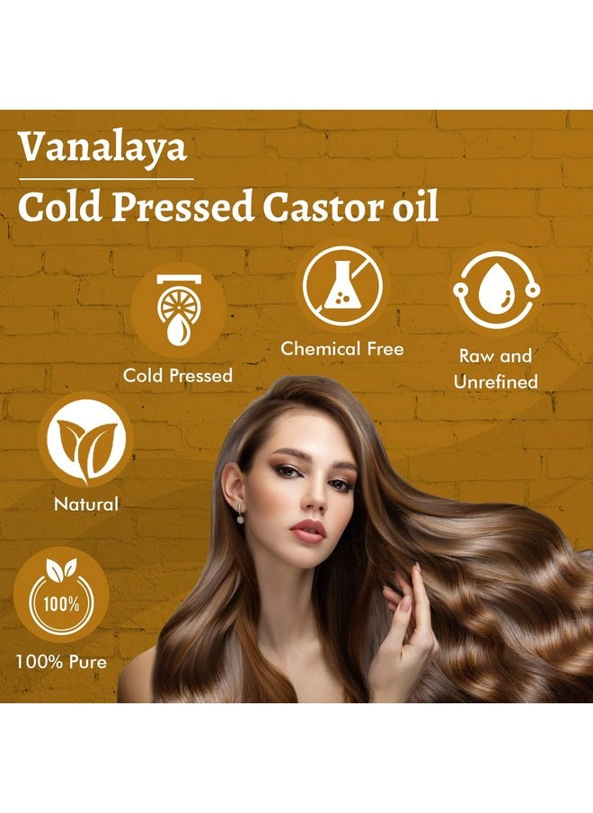 VANALAYA - Pure Cold Pressed Castor Oil For Stronger Hair, Skin & Nails, No Mineral Oil & Silicones, 200 Ml - Image 1
