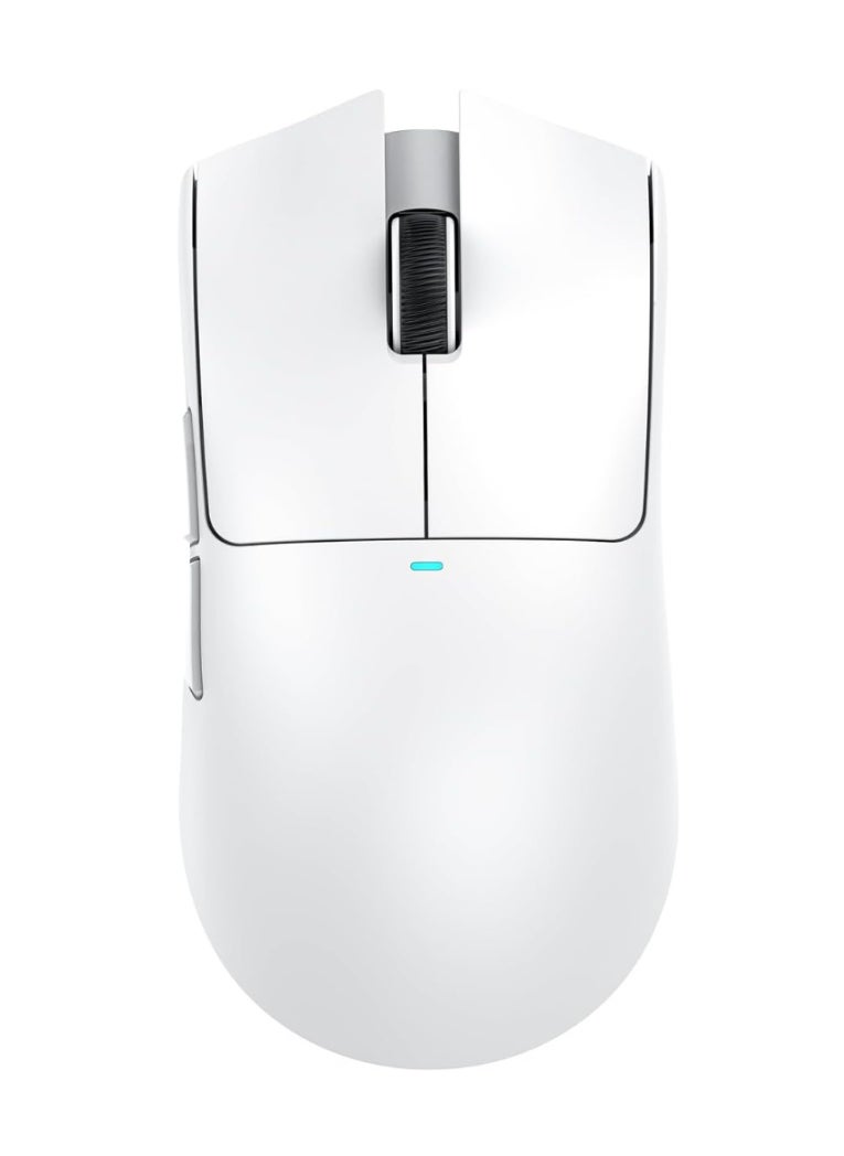 ماوس العاب لاسلكي خفيف الوزن X11 من Attack Shark مع قاعدة شحن RGB، وضع ثلاثي 2.4G/USB-C سلكي/بلوتوث، 22K DPI، مستشعر بصري PAW3311، مفتاح هويو، 5 ازرار قابلة للبرمجة للكمبيوتر/ماك (ابيض)