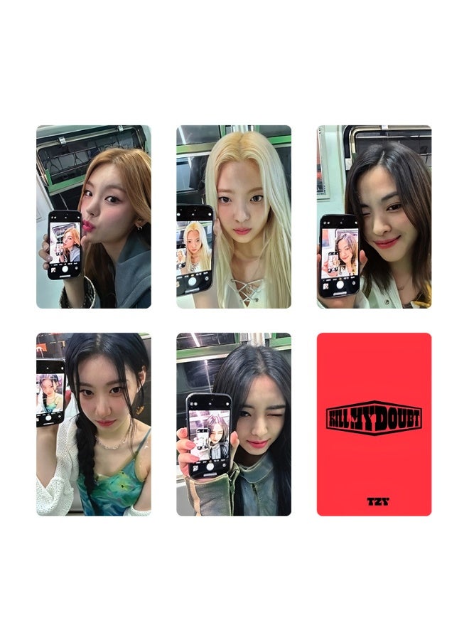 NIBEMINENT 5 Pcs Kpop ITZY KILL MY DOUBT Lomo Cards Card For Fans Collection Gifts - Image 1