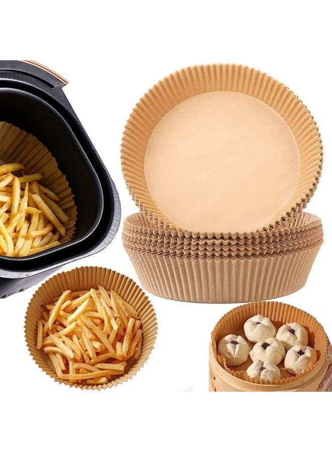 عبوة من 100 قطعة من ورق الزبدة غير اللاصق القابل للتصرف لمقلاة القلي والفرن والميكروويف ومقلاة الهواء الساخن - Image 1