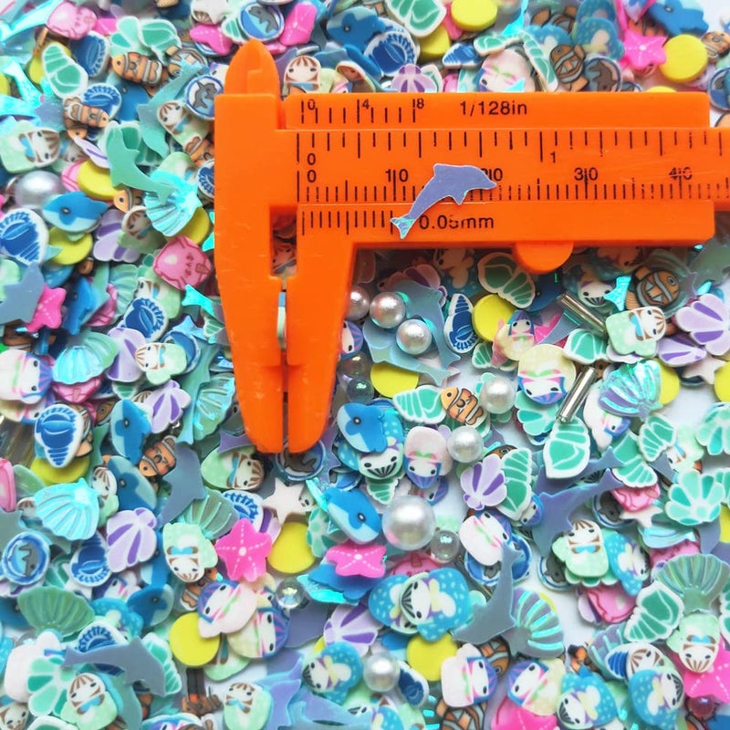 Mo Sheng Accessory 40g Mini Oceans Polymer Slices Adults Nails Slices Art Design Supplies DIY Craft (Oceans) - Image 5