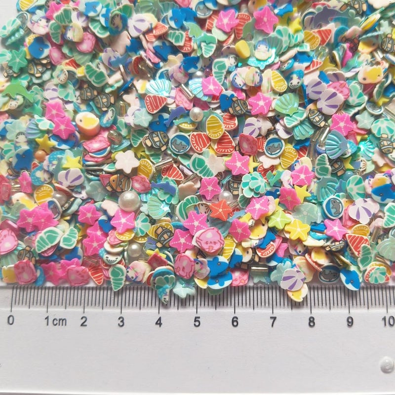 Mo Sheng Accessory 40g Mini Oceans Polymer Slices Adults Nails Slices Art Design Supplies DIY Craft (Oceans) - Image 3