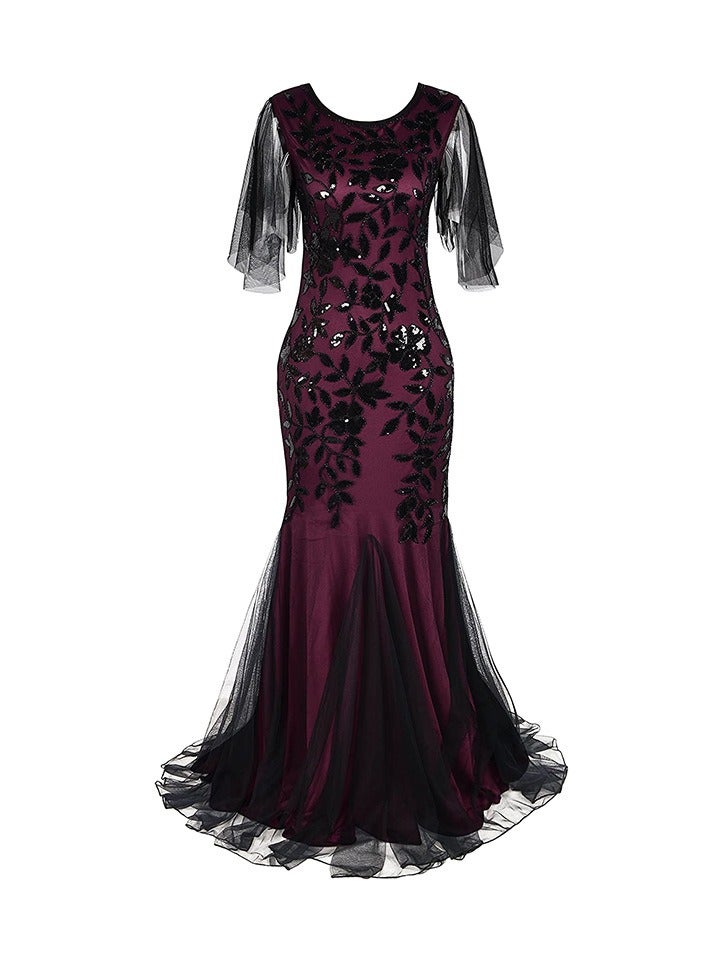 KUYING Vintage Long Dress Evening Dress  - Image 1