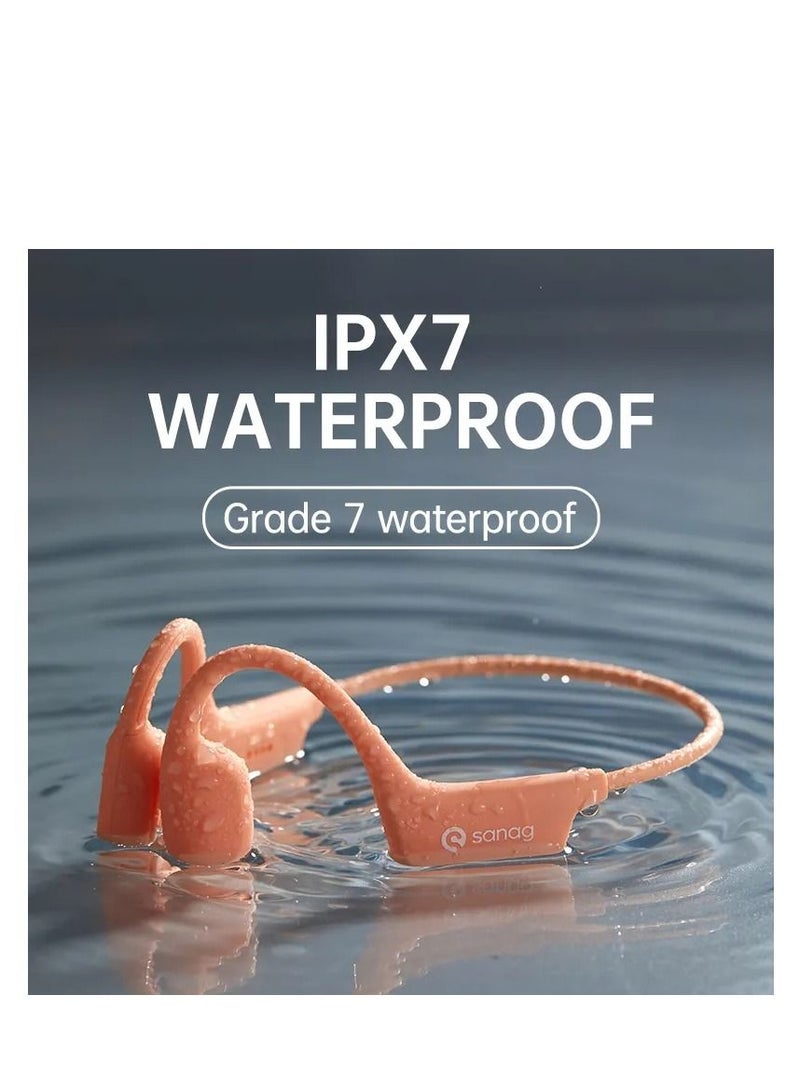 ساناج A30S Pro IPX7 حول الرقبة سماعة رأس لاسلكية تعمل بالبلوتوث سماعة رأس رياضية سماعات أذن مقاومة للعرق سماعات توصيل الهواء - Image 5