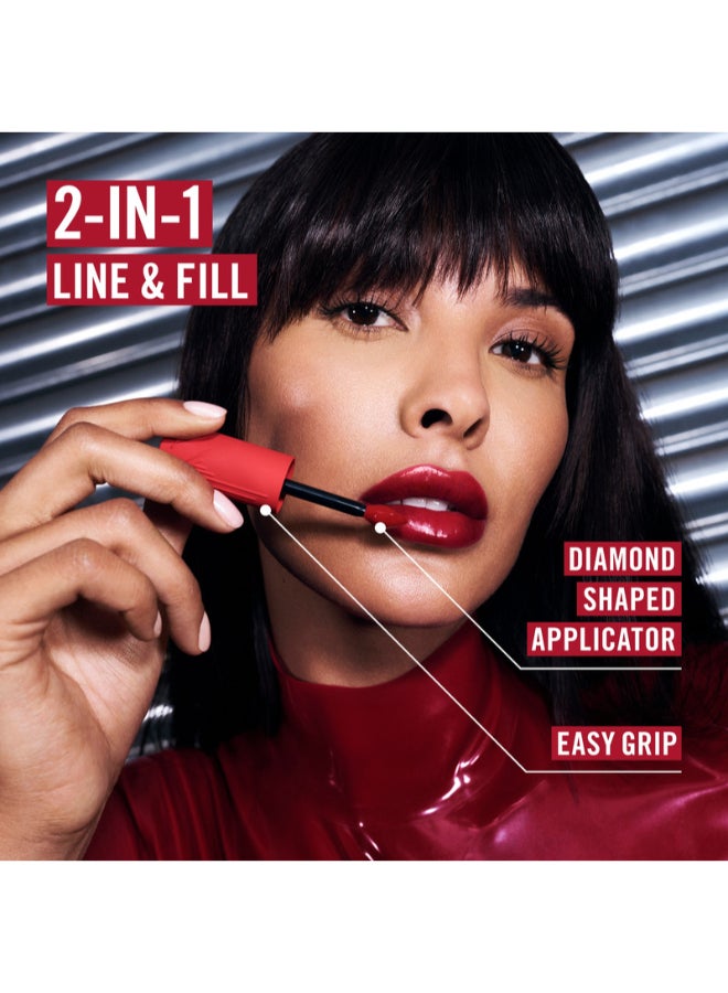 RIMMEL LONDON لاتكس الشفاه الباحث عن الإثارة - 100 - جريء، 6 مل - Image 5