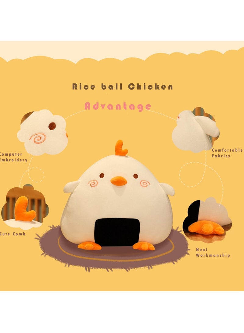 SYOSI Soft Stuffed Duck Plush 13.8'' Cute Funny Sushi Plushie Squishy Anime Pillow Kawaii Room Decor Birthday Valentines Gifts for Kids Girls Boys  - Image 3