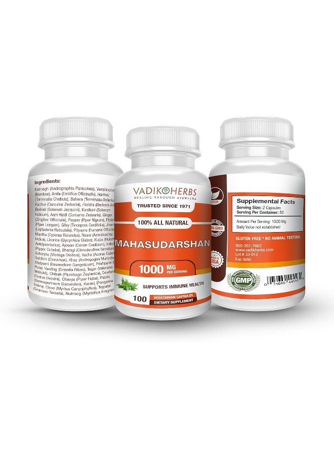 Vadik Herbs Vadik Herbs Mahasudarshan Powder 100 Vegicaps  - Image 2