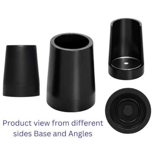 AARAM Universal Walker Replacement Tips – 4 Pack Heavy Duty Rubber Feet for Medical Walkers, 1.03 INCH TO -1.25 Inch Diameter, 27MM TO 32MM Size – Non-Slip, Skid-Resistant & Floor Protecting – Black - Image 3
