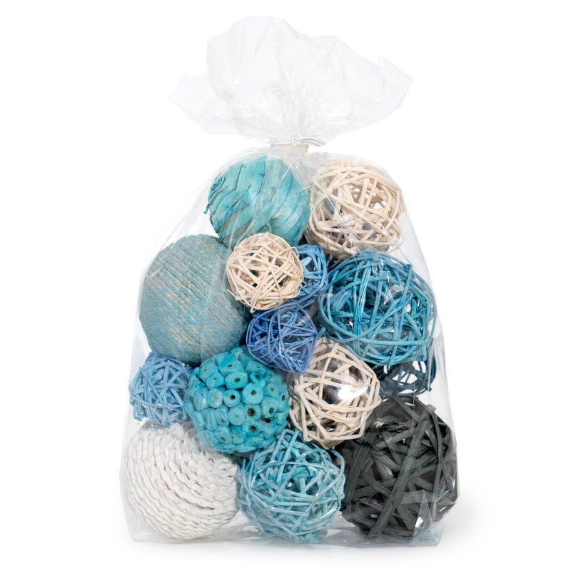 ANDALUCA Decorative Balls Bag Bowl Filler Home Decor (Turqouise Blue) - Image 2