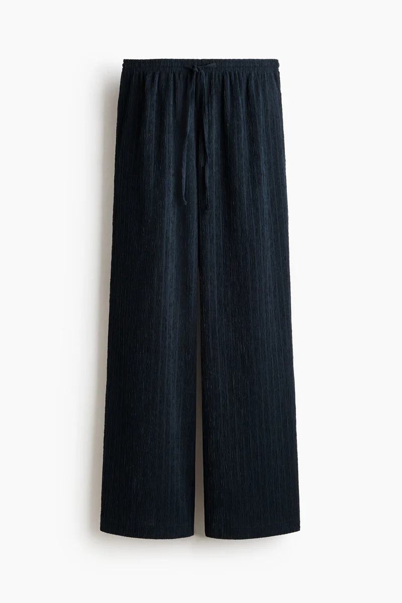 H&M Crinkled drawstring trousers