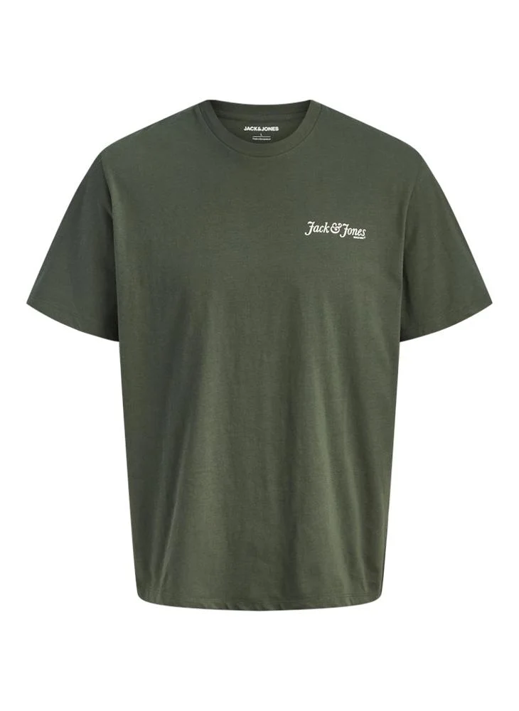 JACK & JONES Text Print Regular Fit T-Shirt