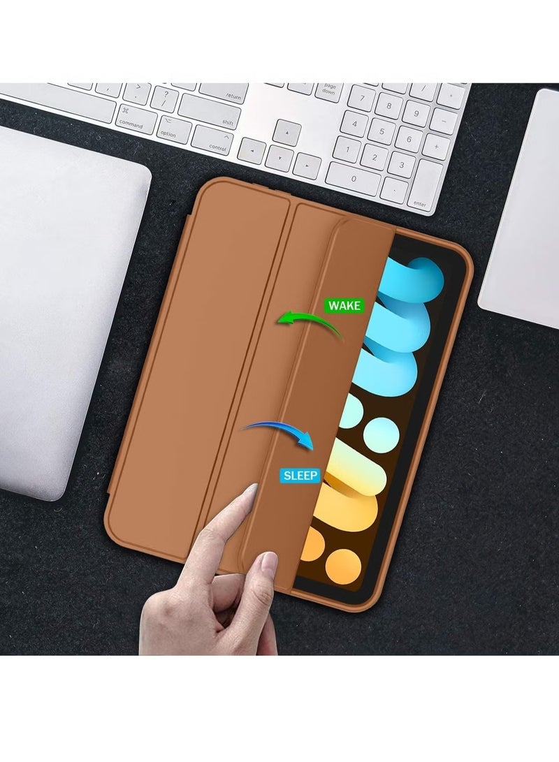 JAJEEK NEW Smart Case with Pencil Holder for iPad Mini 6 – Trifold Stand Smart Case with Soft TPU Back, Auto Wake/Sleep, Dust Proof & Anti-Fingerprint, Heavy Duty Protection - Image 3