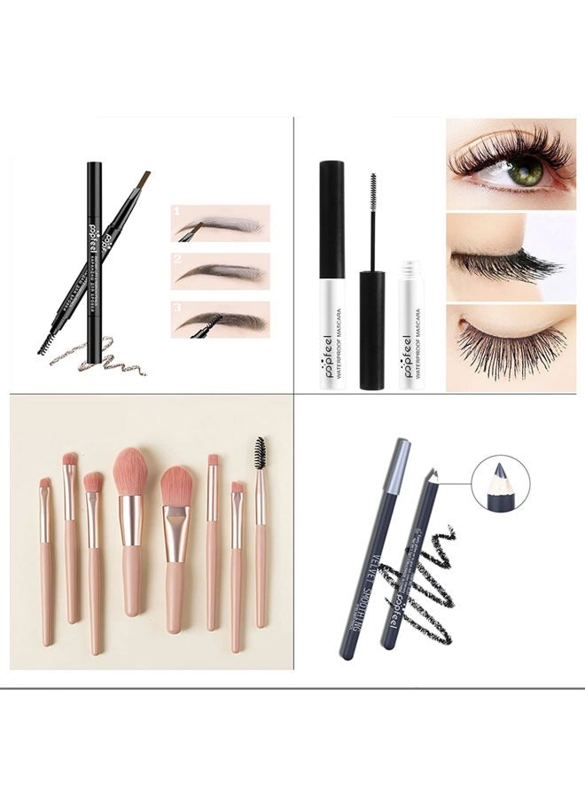 popfeel 40 Color All in One Holiday Gift Makeup Set Cosmetic Essential Starter Bundle Include Eyeshadow Palette Lipstick Concealer Blush Mascara Foundation Face Powder  Makeup Kit for Women Full Kit - Image 5