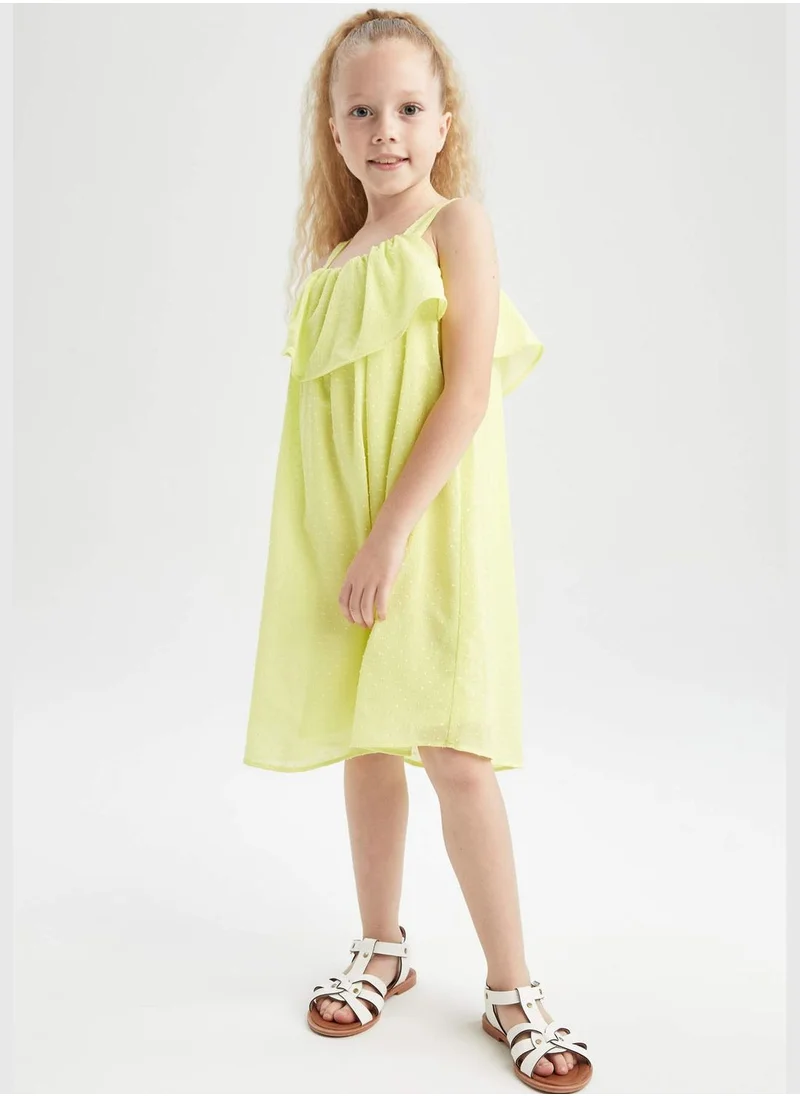 DeFacto Girl Regular Fit Strappy Woven Dress