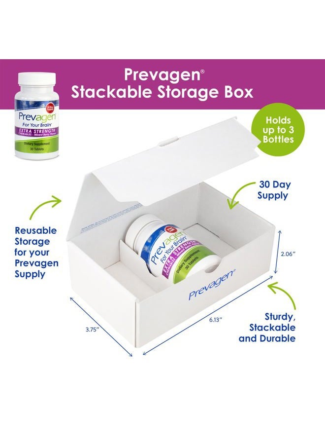 Prevagen Extra Strength 20mg, 30 Chewables|Mixed Berry-1 Pack|with Apoaequorin & Vitamin D with Attractive and Stackable Prevagen Storage Box - Image 2