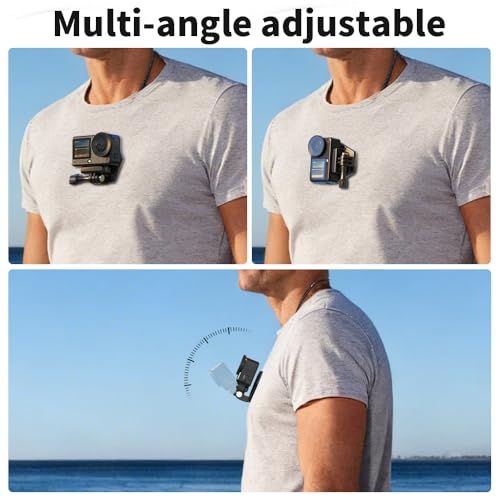 SKEZN Magnetic Action Camera Chest Mount, Magnetic Neck Mount + Adjustable Neck Strap Lanyard Compatible with GoPro Hero 13/12/11/10/9/8 Black, DJI Action 6/5 Pro/4/3/2, AKASO, Insta360 and More - Image 3