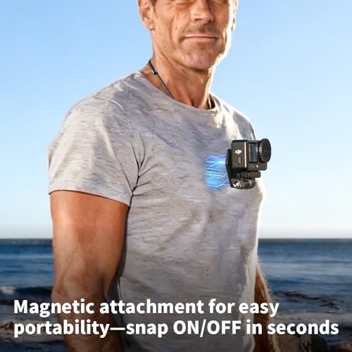 SKEZN Magnetic Action Camera Chest Mount, Magnetic Neck Mount + Adjustable Neck Strap Lanyard Compatible with GoPro Hero 13/12/11/10/9/8 Black, DJI Action 6/5 Pro/4/3/2, AKASO, Insta360 and More - Image 2